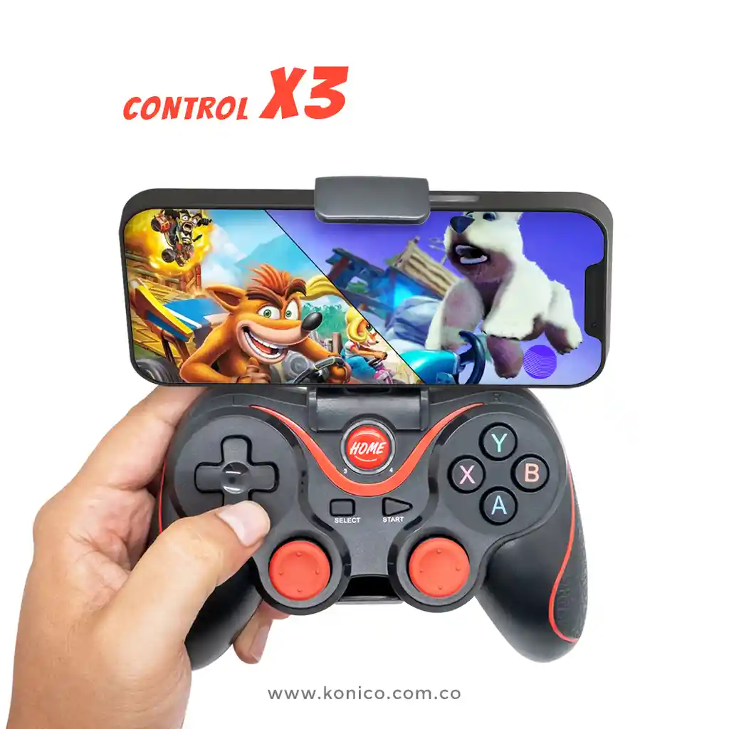 Control Gamer Para Celular X3 Bluetooth Pc/celular