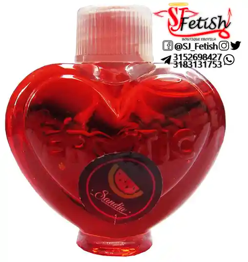 Aceite Corazon 24ml Sandia Comestible