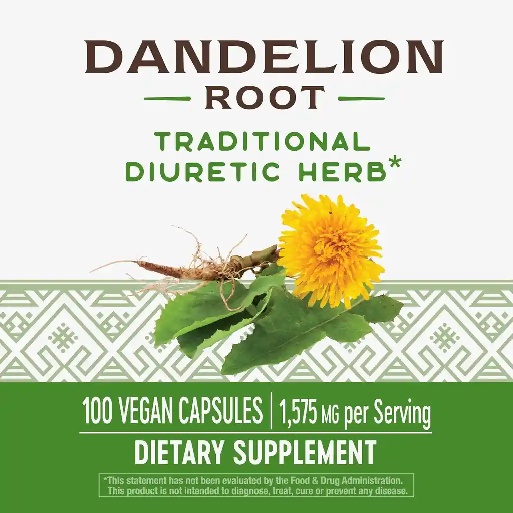  Natures Way Diente De León 1575 Mg 100 Capsulas 