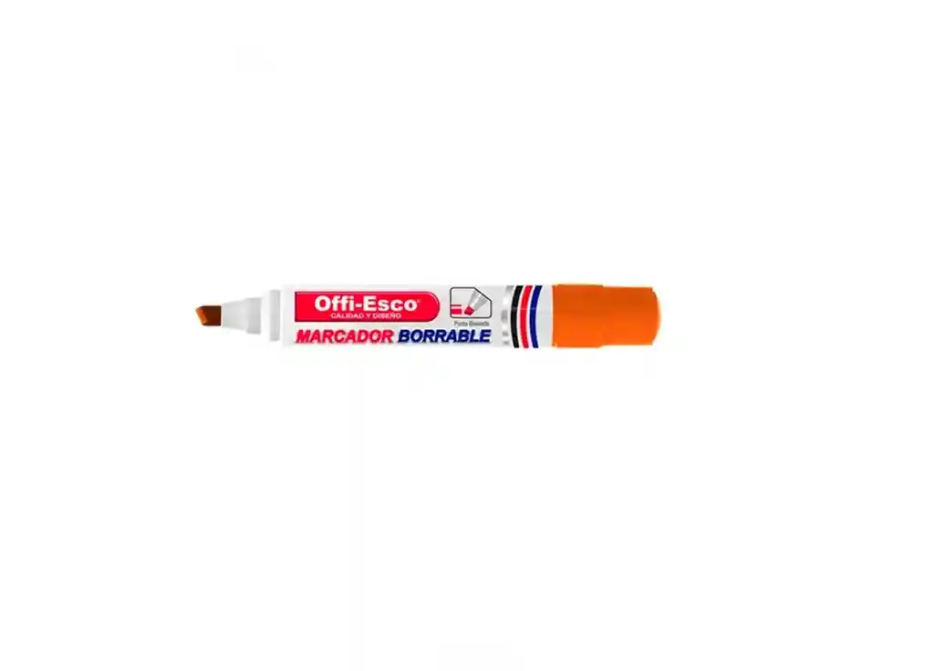 Marcador Borrable Naranja Offi Esco Oe-510