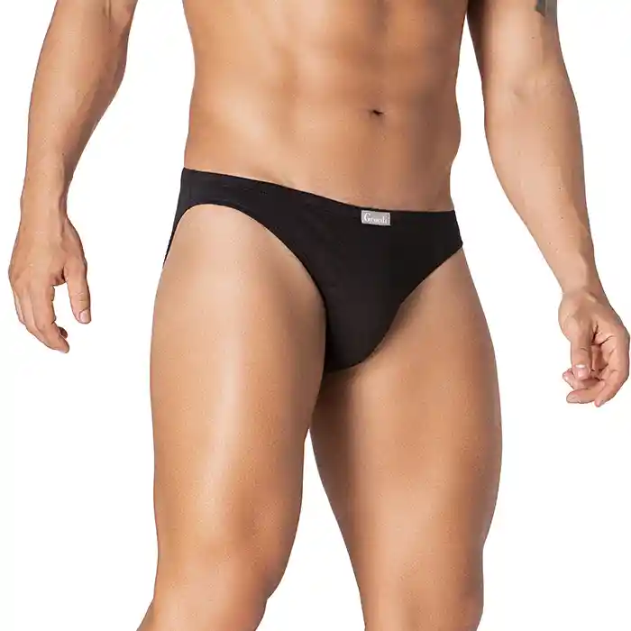 Tanga De Algodón Peinado Premium (2164) Negro