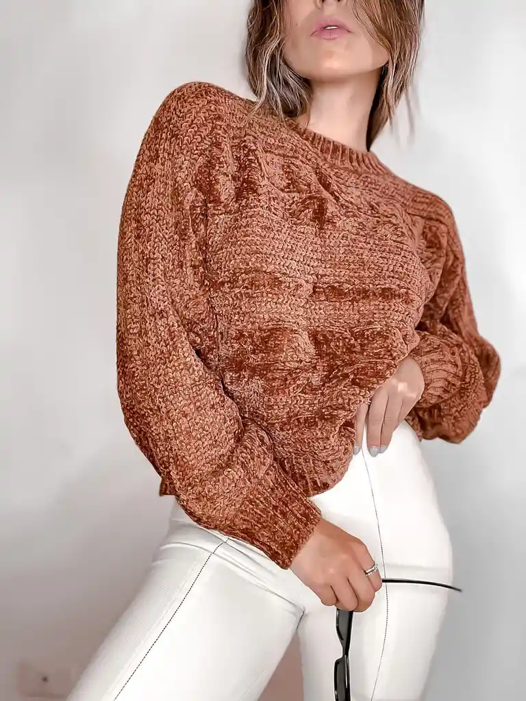 Sweater Legaci Terracota Talla S/m