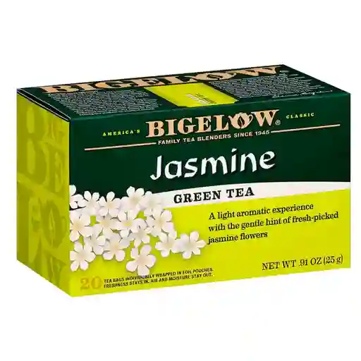 Bigelow Té Verde Jasmine Green Tea 20 Bolsitas .91 Oz (25 G)