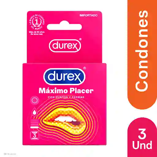 Durex Condon Máximo Placer