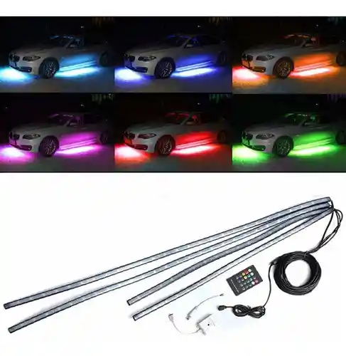 Luces Led Carro Interior O Exterior Rgb Control