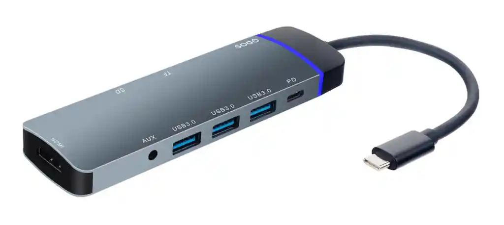 Adaptador Qdos Powerlink Combi 8-1 - Gris Espacial