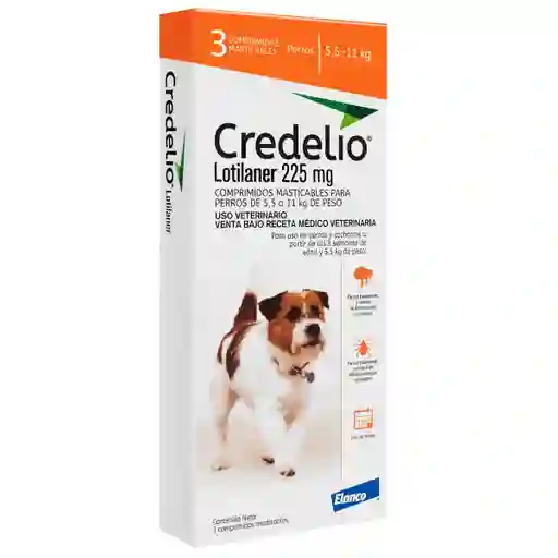 Credelio 225mg 5,5-11kg X Tableta