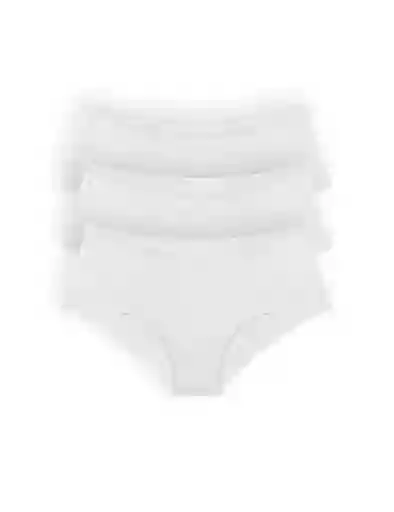 Panty Cachetero Invisible Microfibra (pack X3)(020389) Blanco S