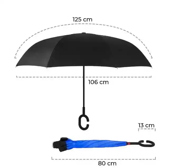 Sombrilla Paraguas Reversible