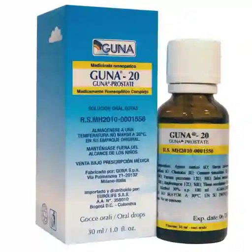 Prostata Guna-20 Gotas X30ml Guna