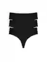 Panty Brasilera Algodón (pack X3)(1059) Negro M