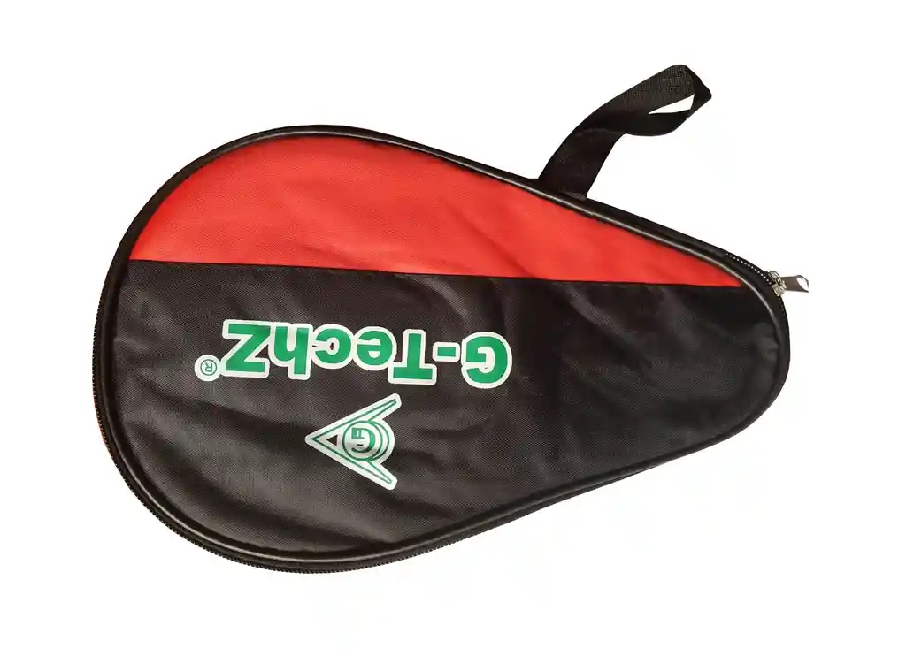 Forro Raqueta Ping Pong Tenis De Mesa Gtech Estuche - Negro/rojo