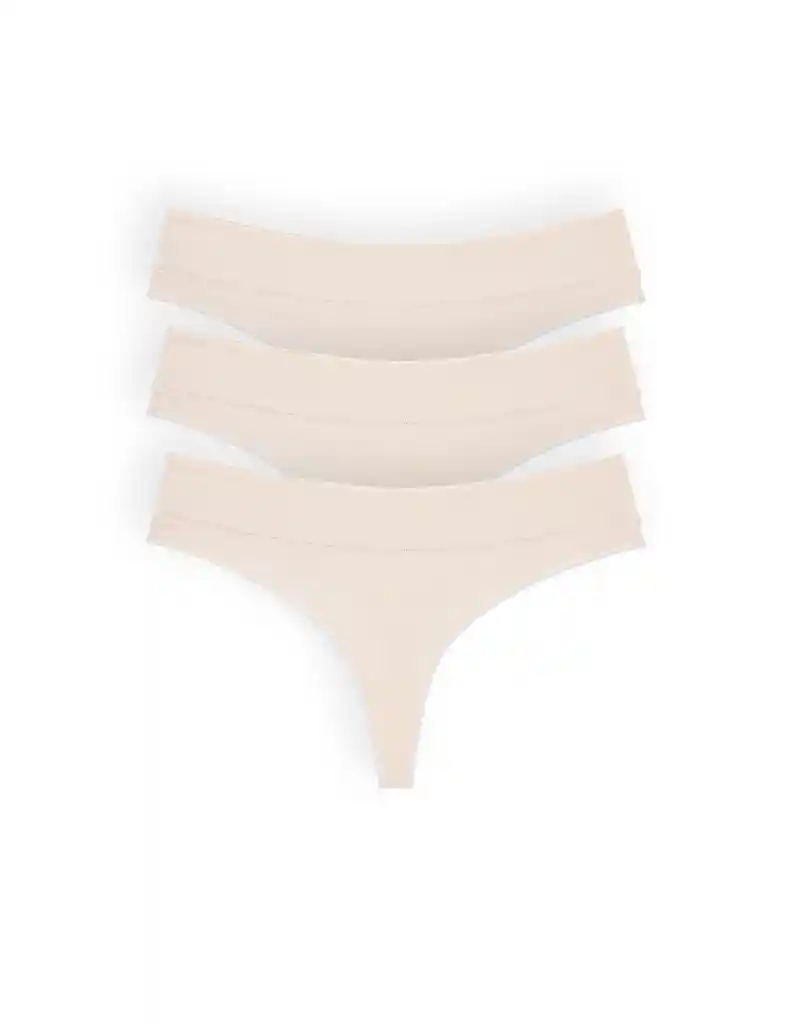 Panty Brasilera Algodón (pack X3)(1059) Piel Xl