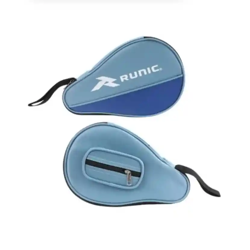 Forro Raqueta Ping Pong Tenis De Mesa Runic Estuche - Azul