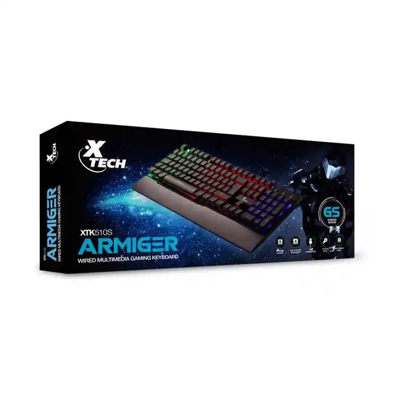 Teclado Gamer Para Videojuegos Con Iluminación Xtech