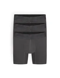 Bóxer Medio De Algodón Premium (pack X3)(2148) Gris L