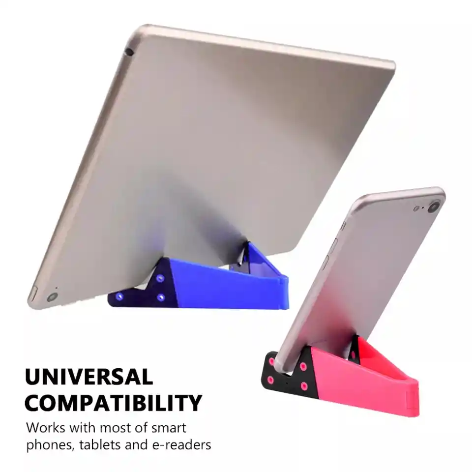 Soporte Plegable Universal Para Celular Color Azul Oscuro