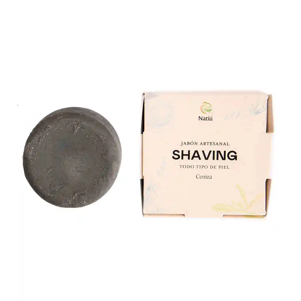 Natiú - Jabón Shaving Ceniza - Para Afeitar