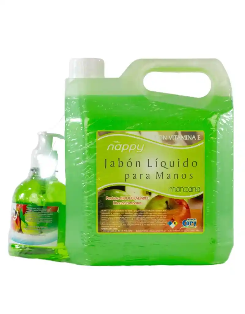 Kit Jabon Manos Manzana 4 L + 300 Ml