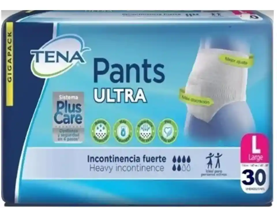 Pañales Tena Panty Talla L Paquete X 20