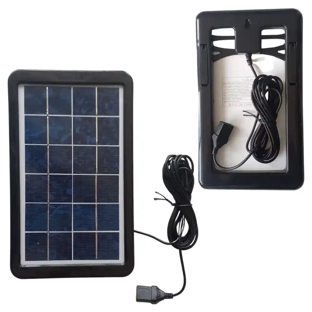 	panel Solar Cargador Celular 3 Watts 6 Voltios Energía Solar Cl-630 (6010)
