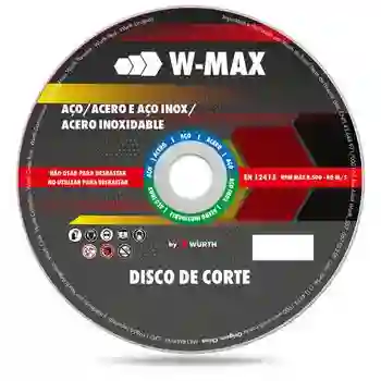 Disco Abrasivo De Corte Inox W-max 4-1/2" 115 X 1,6 X 22 Mm Würth