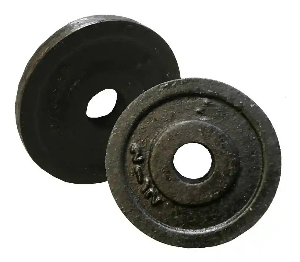 1 Disco Pesas 2.5lbs Barras Mancuernas Estandar Gimnasio