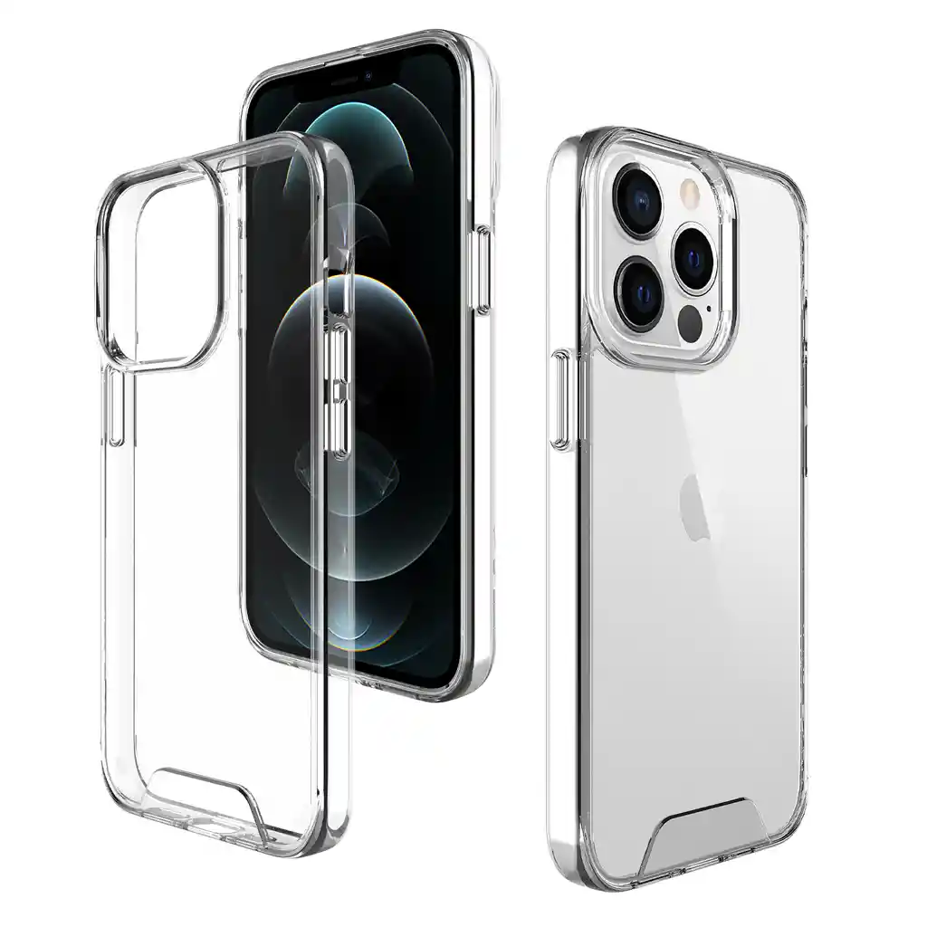 Estuche Space Transparente Reforzado Para Iphone 13 Pro Max