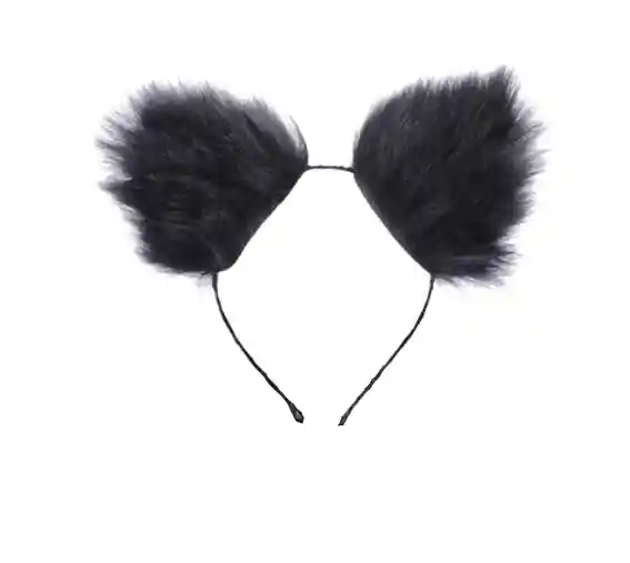 Plug Anal Cola De Zorra Black + Vincha
