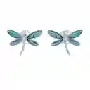 Aretes Para Mujer Libélula Fabricados En Plata 925