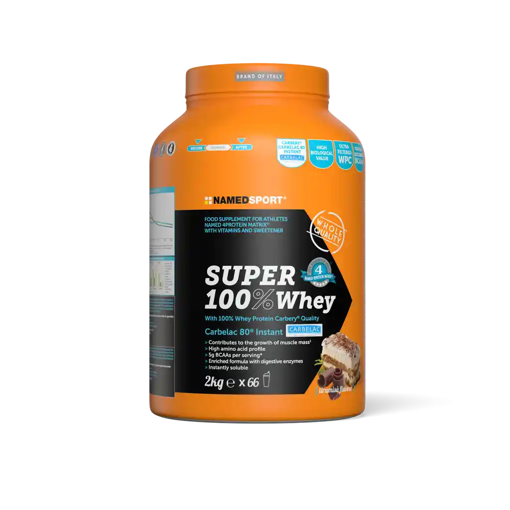 Whey Proteina Super 100% Namedsportsuplemento Tiramisu 2Kg