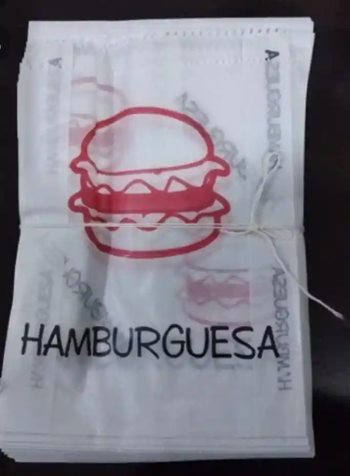 Bolsa Parafinada Hamburguesa X 100