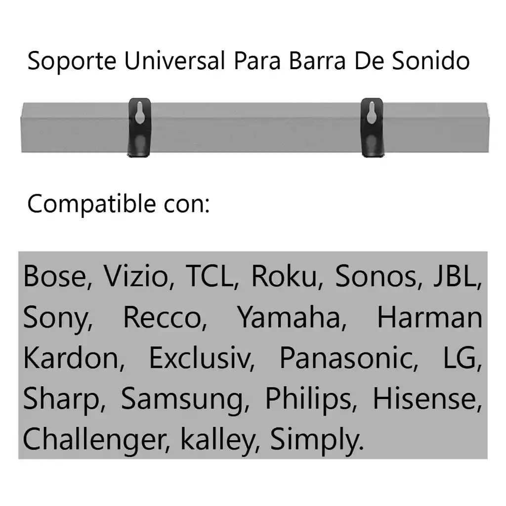 Soporte Universal Para Barra De Sonido Soundbar