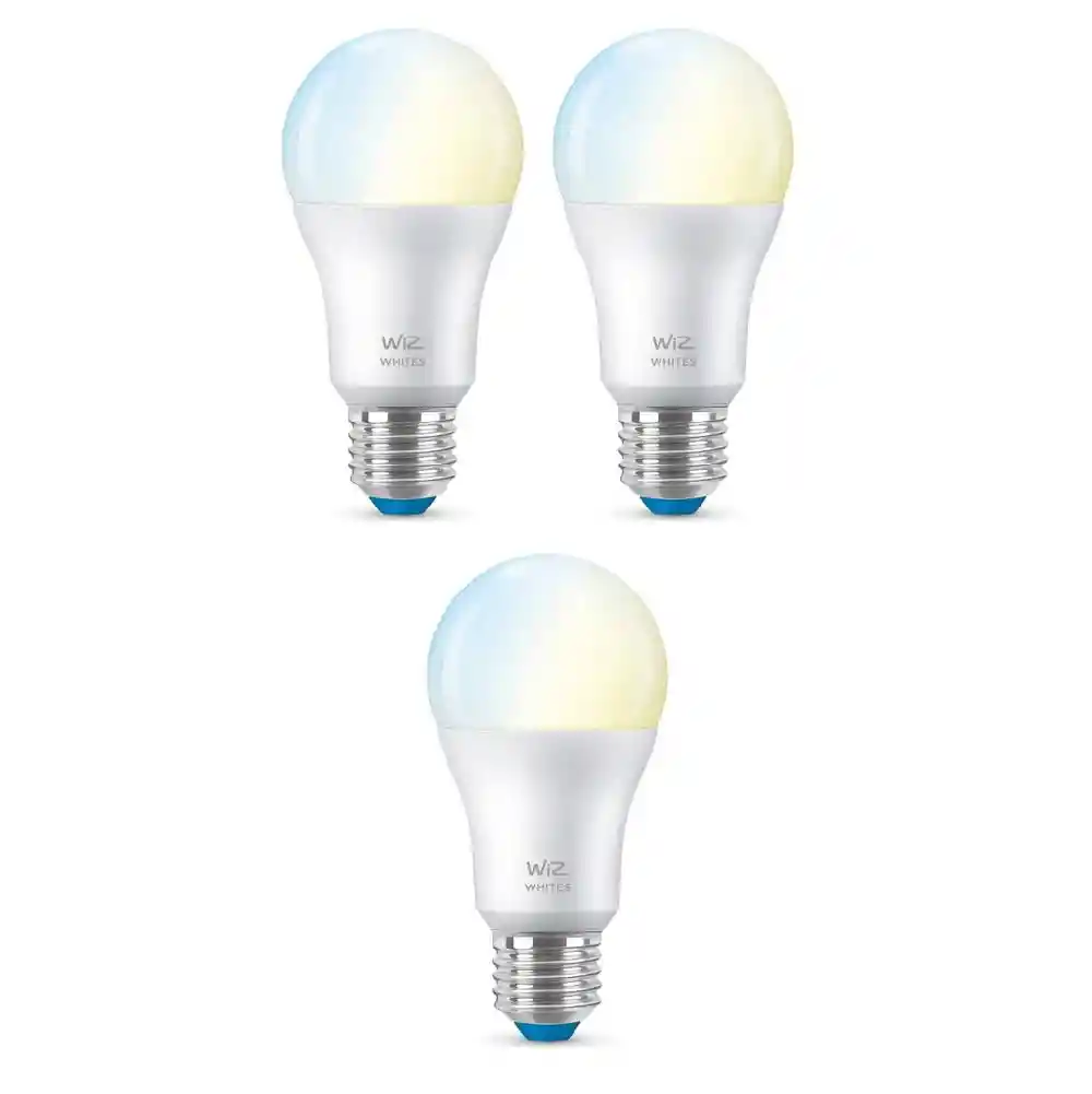 Wiz Bombillo Led Inteligente A19 Wi-fi Luz Fria Y Calida Pack X3