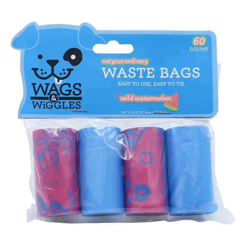 Wags Wiggles Bolsas 4 Rollos Olor Sandia