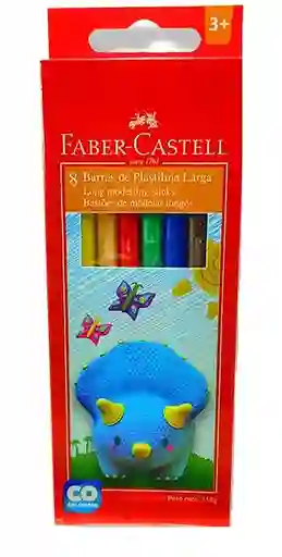 Plastilina Faber Castell Larga X 8 Barras 112 Gm