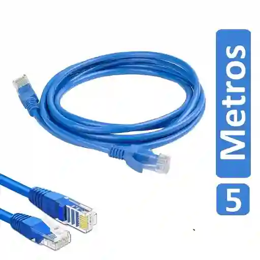Cable Wifi Ethernet Red Lan Rj45 5 Metros Internet Televisor Modem Wi-fi Computador