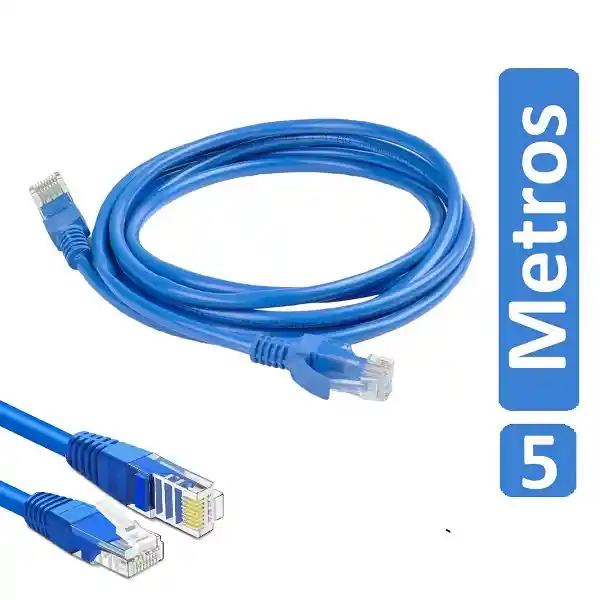 Cable Wifi Ethernet Red Lan Rj45 5 Metros Internet Televisor Modem Wi-fi Computador