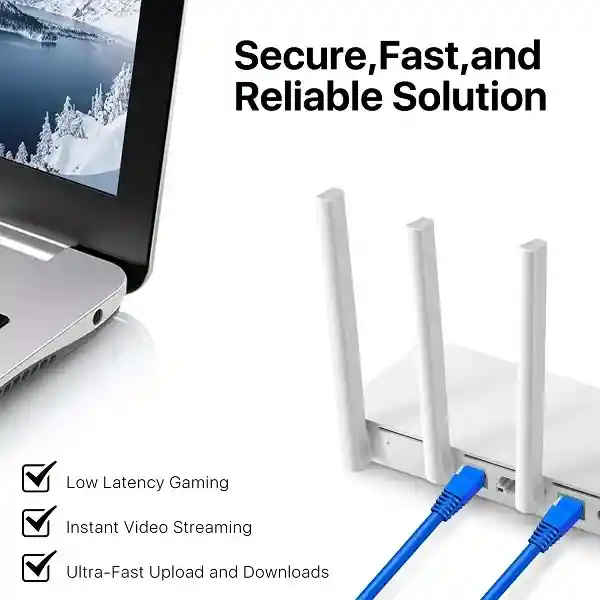 Cable Wifi Ethernet Red Lan Rj45 5 Metros Internet Televisor Modem Wi-fi Computador