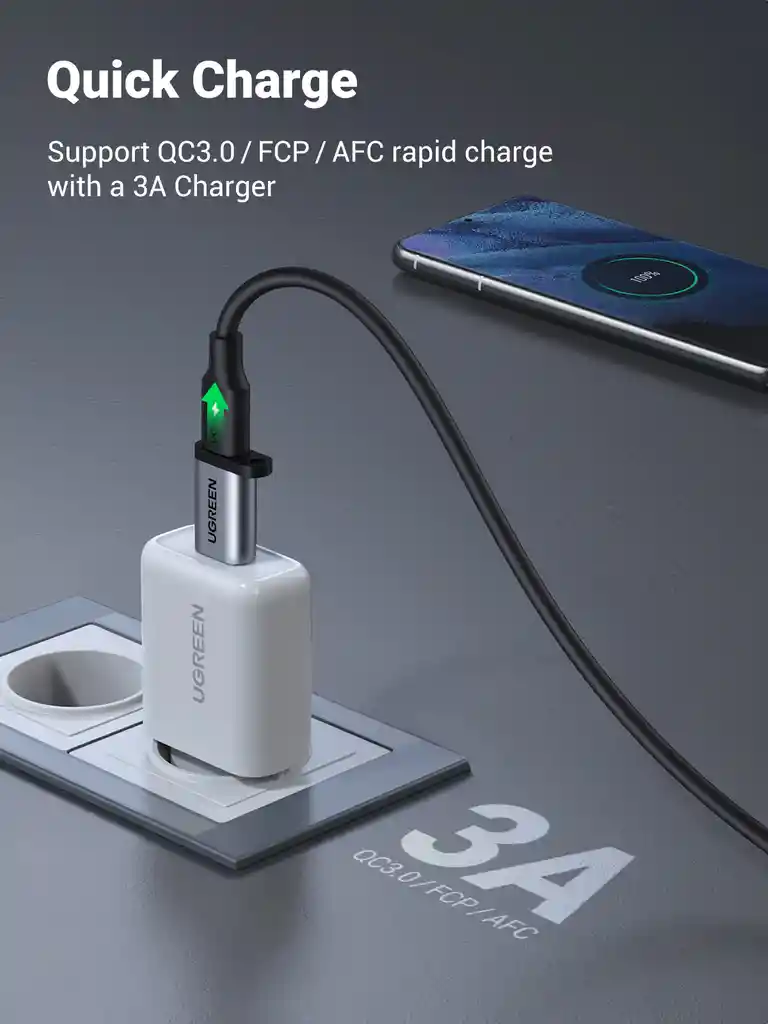 Convertidor De Usb A Usb Tipo C 3.0 Ugreen 50533 #904424616