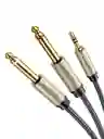 Cable 2 Plug 6.5mm A Plug 3,5mm Stereo 3mts Ugreen 10615