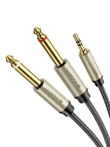 Cable 2 Plug 6.5mm A Plug 3,5mm Stereo 3mts Ugreen 10615