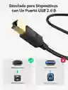 Cable De Escáner De Impresora Usb 2.0 1.5mt Ugreen 10350
