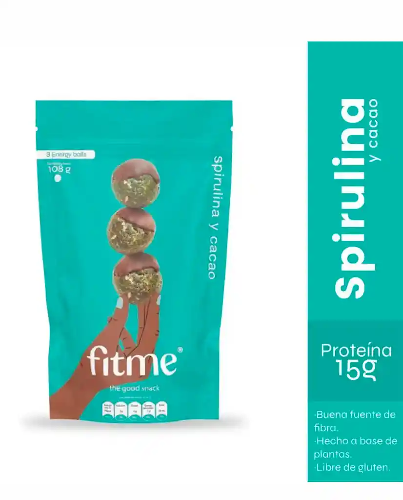 Fitme Sixball Espirulina Y Cacao108 Gr