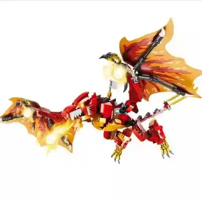 Colección Armable Armatodo Tipo Ninja - Flame Dragons Figthar Titan - 76067