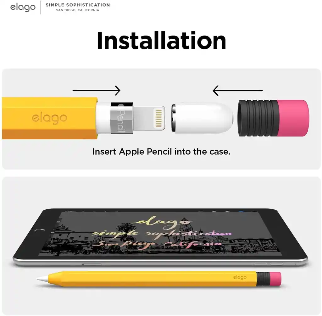 Elago Estuche Para Apple Pencil 1 Generación En Amarillo