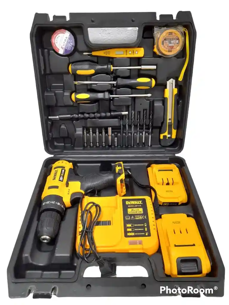 Dewalt Taladro24v ,con Kit De Herramienta