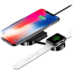 Cargador Inalámbrico 2 En 1 (smartphone - Apple Watch)