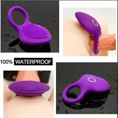 Anillo Estimulador Vibrador De Manga Fina Para Pene Y Clitoris Punto G