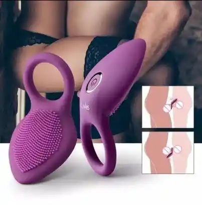 Anillo Estimulador Vibrador De Manga Fina Para Pene Y Clitoris Punto G